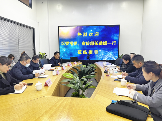 区委常委、宣传部长翁嫣莅临球盟会文创集团调研