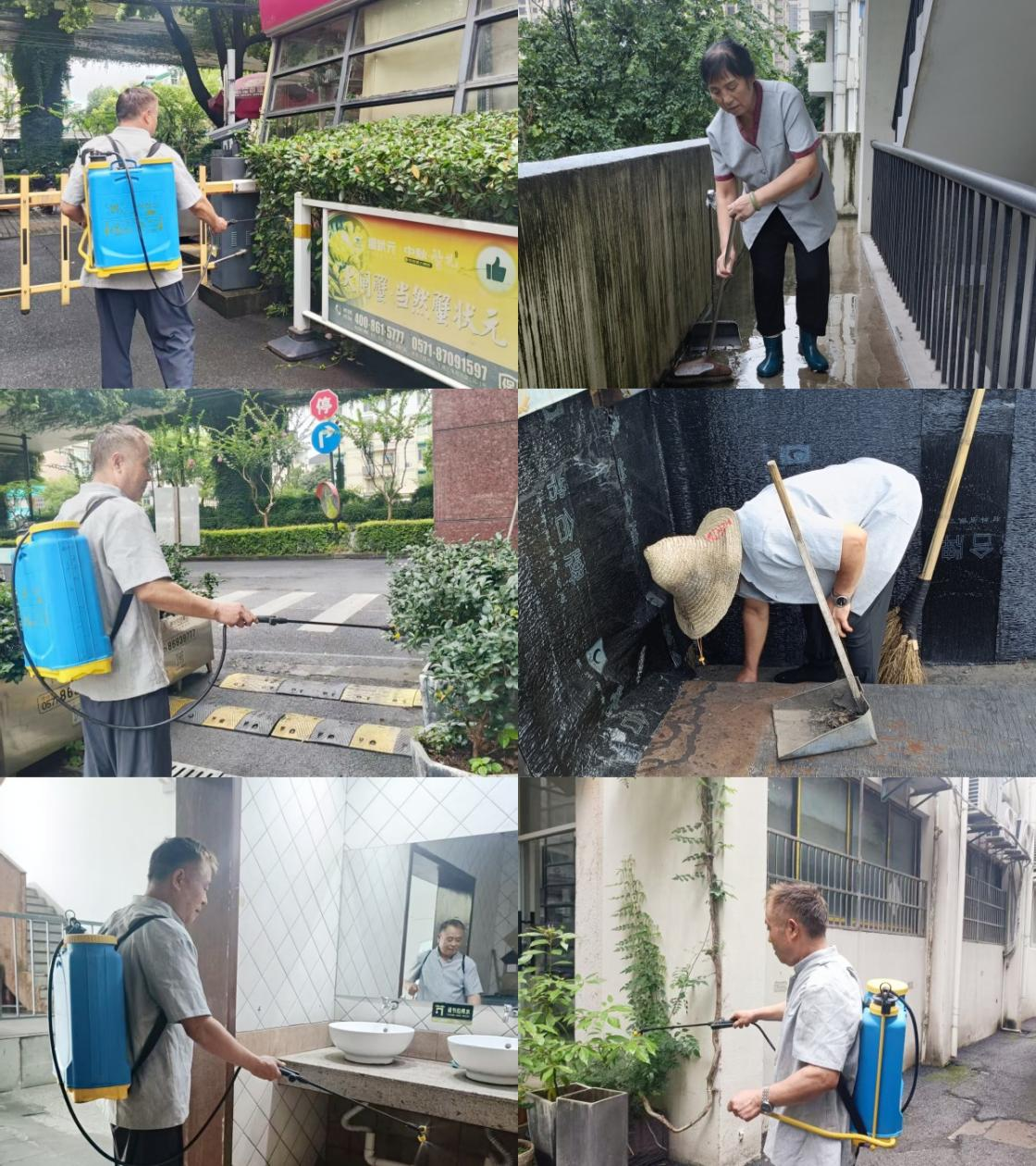 雨后精细化消杀 守护园区洁净安康