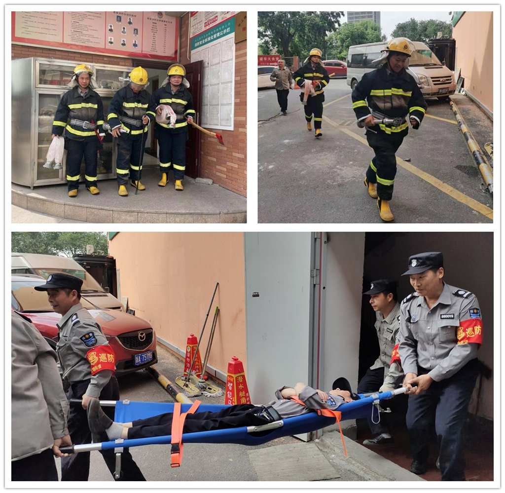 球盟会市场开展安全疏散逃生、灭火演练